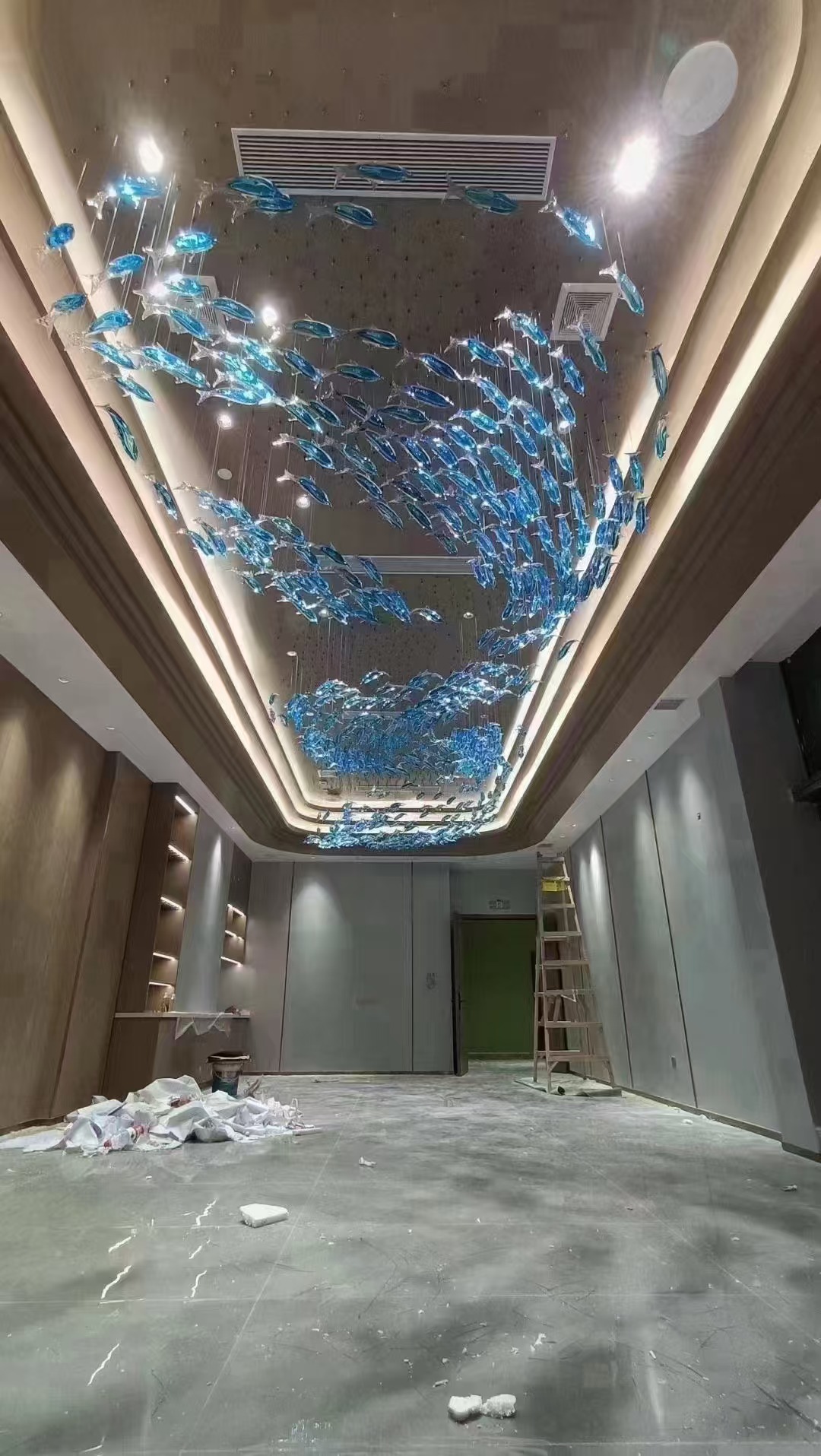 Fish chandelier